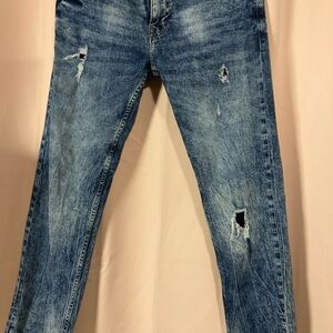 Classic Blue Distressed Jeans